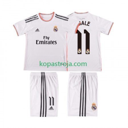 Billiga Fotbollströjor Real Madrid BALE 11 2013 2014 Retro Barn Hemma tröja Kortärmad